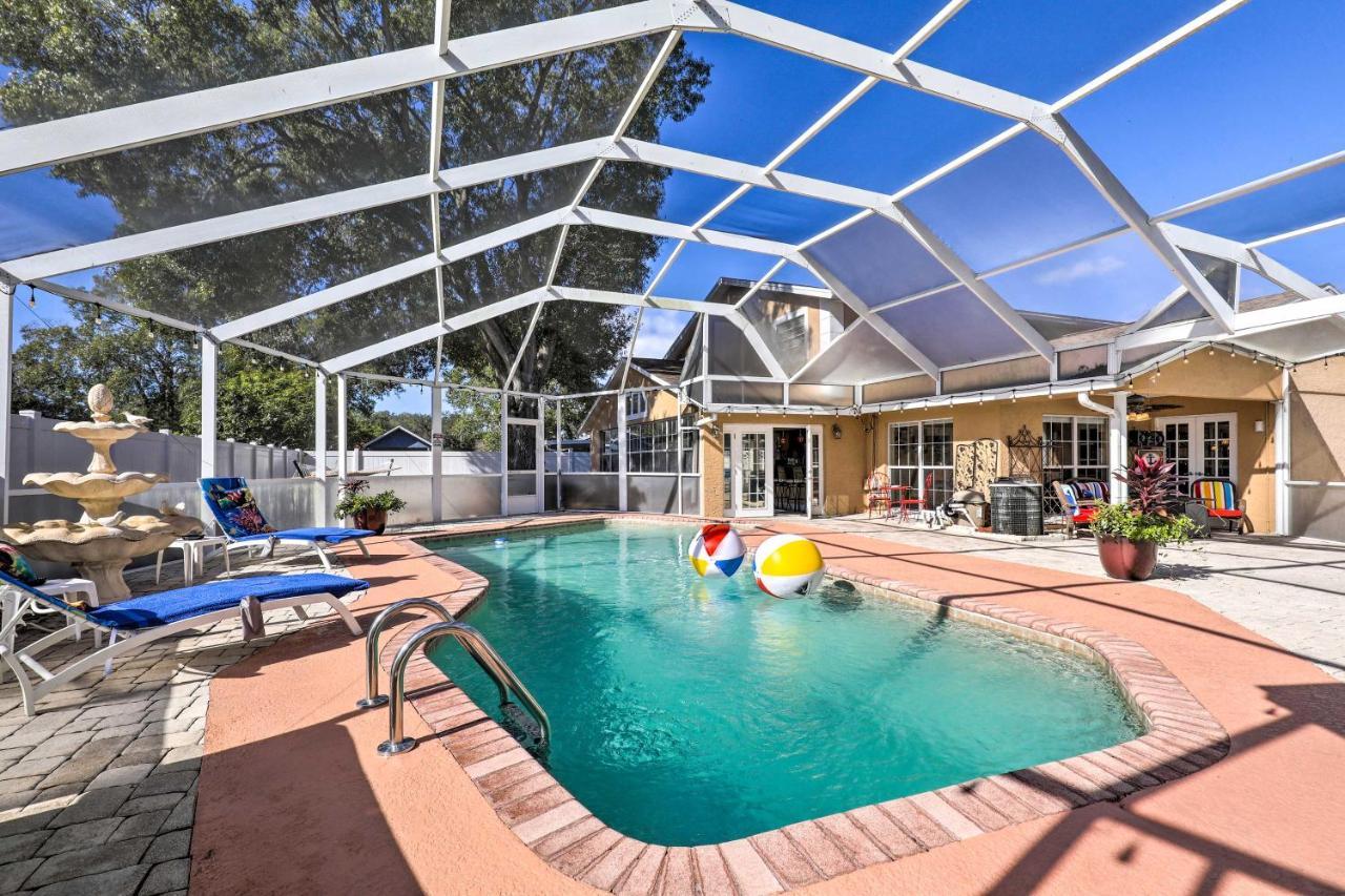 Cozy Home In Heart Of Tampa With Lanai And Pool! Kültér fotó